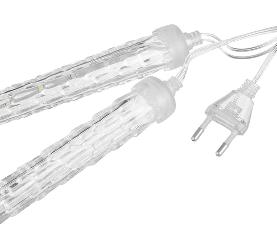 Светодиодная гирлянда TDM "Сосульки фигурные" 2,1 м, 176LED, 8 шт, падающий белый свет, 250 В, IP44, SQ0361-0095