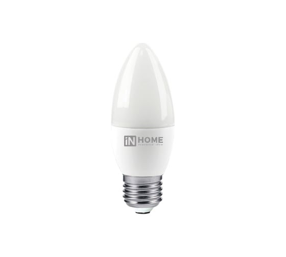 Светодиодная лампа IN HOME LED-СВЕЧА-VC 8Вт 230В Е27 4000К 760Лм 4690612020457