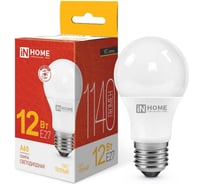 Светодиодная лампа IN HOME LED-A60-VC 12Вт 230В Е27 3000К 1140Лм 4690612020235