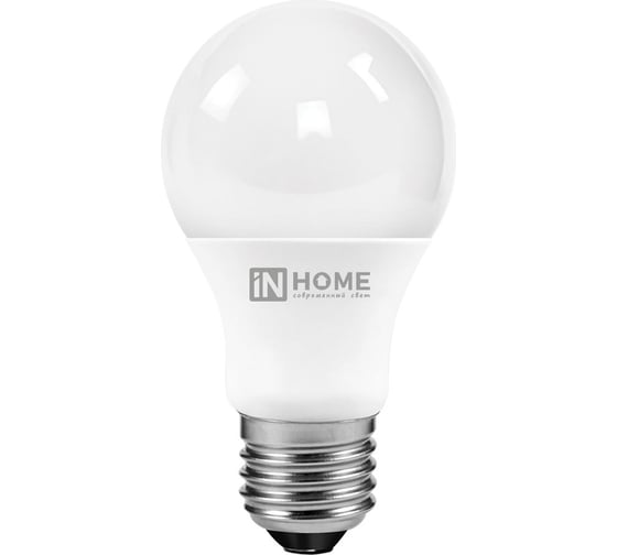 Светодиодная лампа IN HOME LED-A60-VC 12Вт 230В Е27 4000К 1140Лм 4690612020242