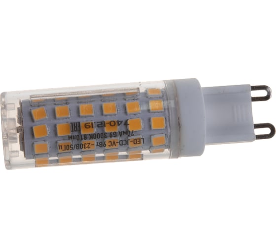 Светодиодная лампа IN HOME LED-JCD-VC 9Вт 230В G9 3000К 810Лм 4690612019925