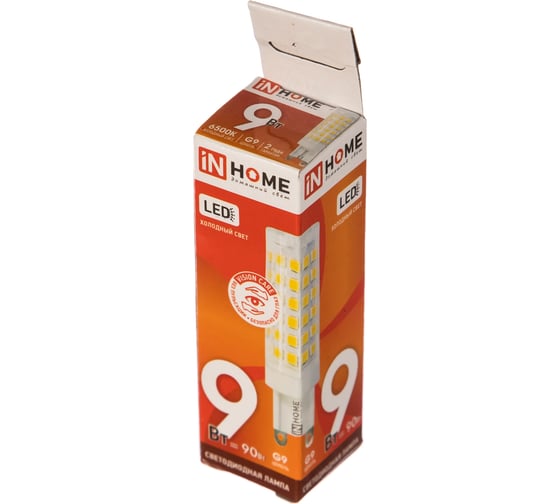 Светодиодная лампа IN HOME LED-JCD-VC 9Вт 230В G9 6500К 810Лм 4690612019949