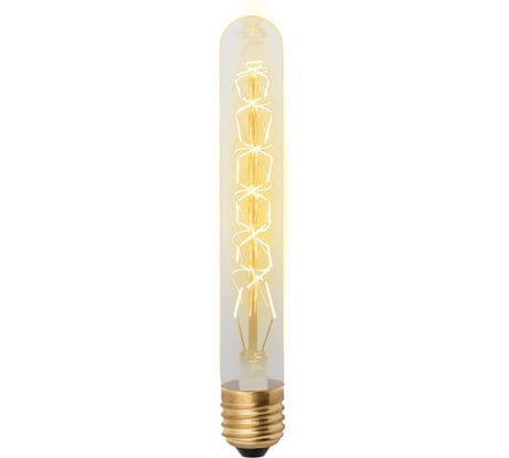 Лампа накаливания Uniel IL-V-L28A-60/GOLDEN/E27 CW01 Vintage. Форма «цилиндр», UL-00000484