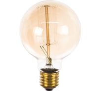 Лампа накаливания Uniel Vintage. Форма шар IL-V-G80-60/GOLDEN/E27 VW01 UL-00000478