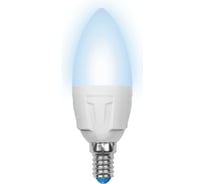 Светодиодная лампа Uniel Форма свеча, матовая LED-C37 7W/NW/E14/FR PLP01WH UL-00002411