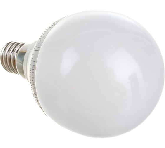 Светодиодная лампа Uniel  Форма шар, матовая LED-G45 7W/NW/E14/FR UL-00002417 1