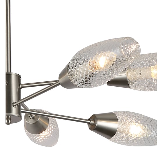 Светильник на штанге ESCADA 10165/8PL E14*60W Nickel 10165/8PL Nickel