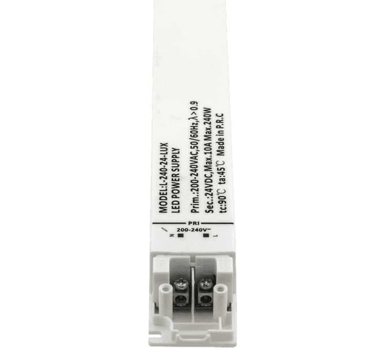 Сверхтонкий блок питания SWG l lux, 240w, ip20, 24v L-240-24-LUX