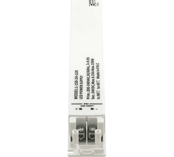 Сверхтонкий блок питания SWG l lux, 150w, ip20, 24v L-150-24-LUX