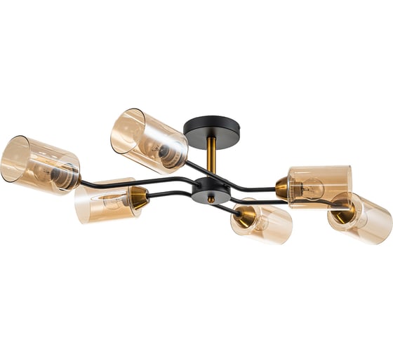 Светильник на штанге ESCADA 1131/6P E27*60W Black/Gold 1131/6P Black/Gold