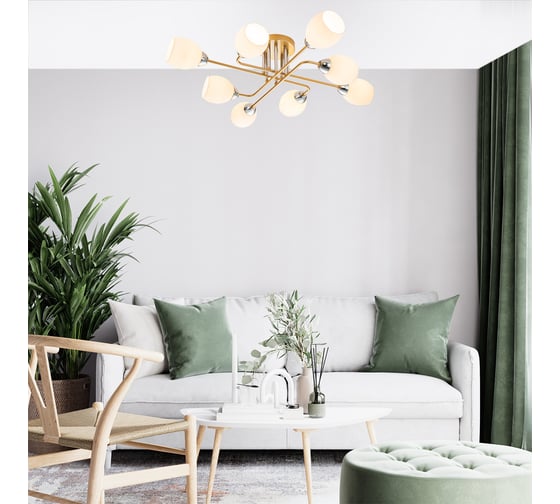 Светильник на штанге ESCADA 1132/8P E27*60W Gold 1132/8P Gold