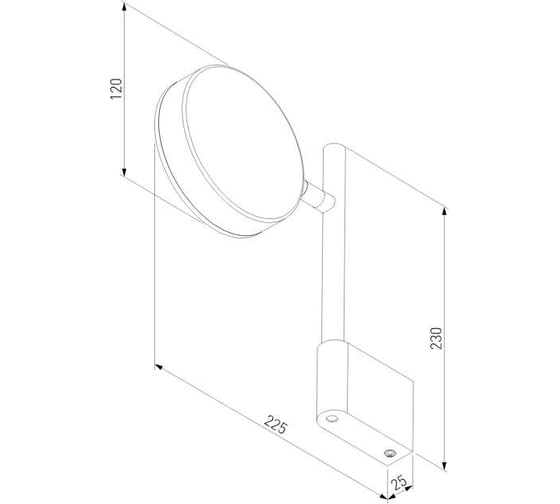 Настенный светодиодный светильник Elektrostandard tobi led, 4000k, черный 40129/led a064592