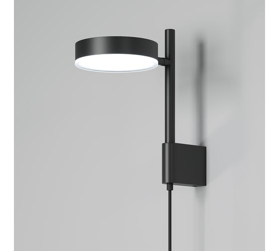 Настенный светодиодный светильник Elektrostandard tobi led, 4000k, черный 40129/led a064592