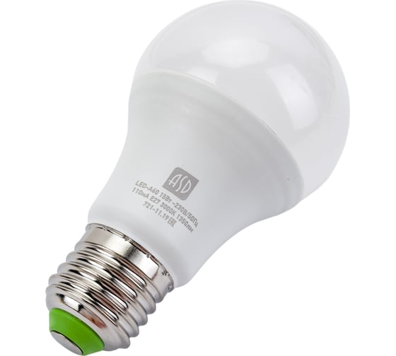 Лампа ASD сд LED-A60-std 15Вт 230В Е27 3000К 1350Лм 4690612002088