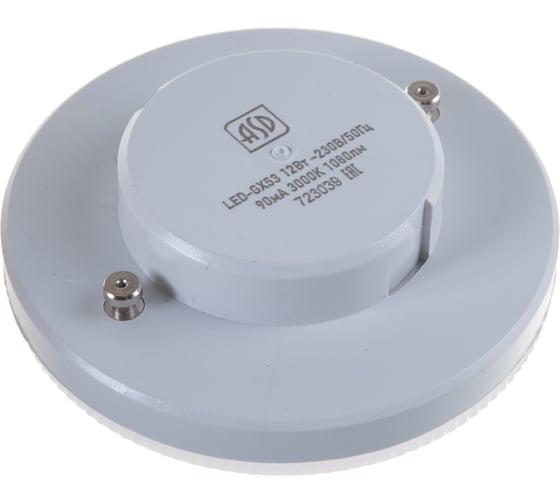 Лампа ASD сд LED-GX53-std 12Вт 230В 3000К 1080Лм 4690612014418