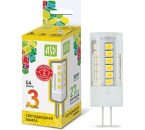 Лампа ASD сд LED-JC-std 3Вт 12В G4 3000К 270Лм 4690612004624
