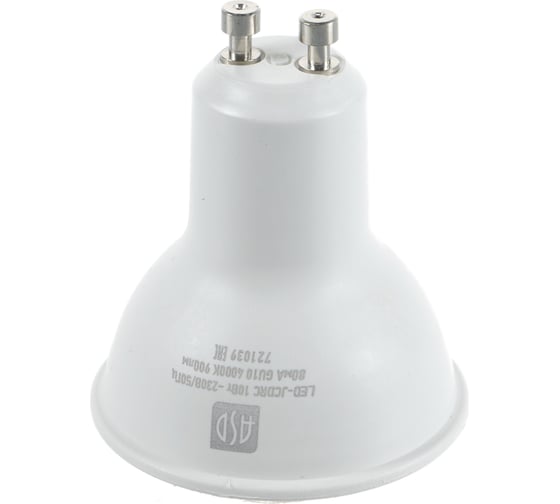 Лампа ASD сд LED-JCDRC-std 10Вт 230В GU10 4000К 900Лм 4690612015903