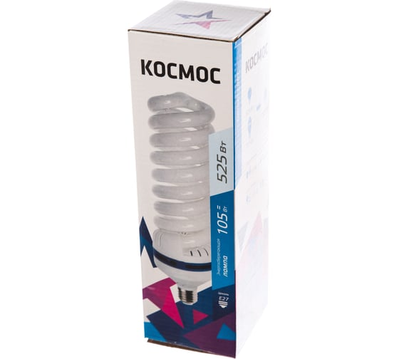 Люминесцентная компактная лампа КОСМОС SPC 105Вт E27 спиральная 4000К 160215 LKsmT5SPC105WE2742_m