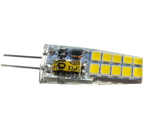Светодиодная лампа КОСМОС LED 3Вт 12В G4 4500К LksmLED3wJCG412v45 482437