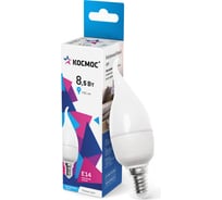 Светодиодная лампа КОСМОС LED CW 8.5Вт 220В E14 4500К LkecLED8.5wCWE1445 478693