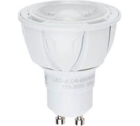 Светодиодная лампа Uniel LED-JCDR-6W/WW/GU10/FR/DIM/38D ALP01WH пластик 08701