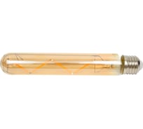 Светодиодная лампа Uniel Led-l32a-4w/golden/e27 glv21go vintage. форма «цилиндр», янтарная колба. картон. UL-00010553