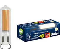 Светодиодная лампа Uniel, прозрачная LED-JCD-6W/3000K/G9/CL GLZ08TR UL-00005057