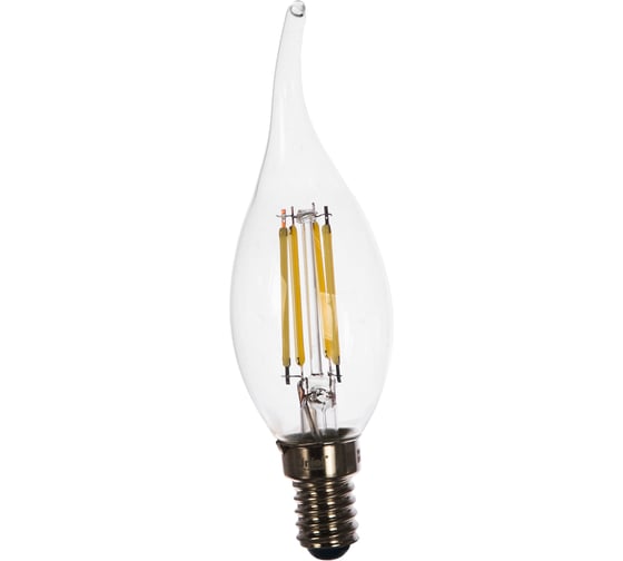 Диммируемая светодиодная лампа Uniel свеча на ветру Серия Air LED-CW35-9W/4000K/E14/CL/DIM UL-00005190