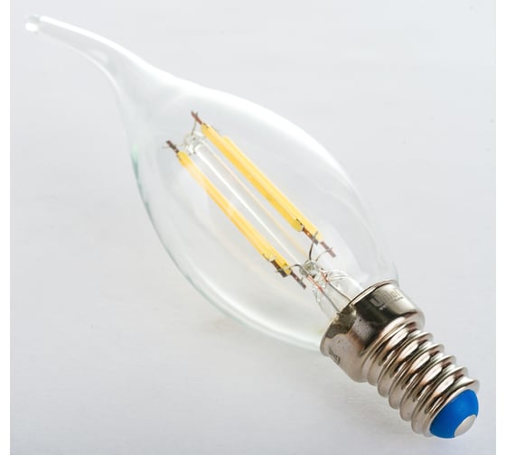 Диммируемая светодиодная лампа Uniel свеча на ветру Серия Air LED-CW35-9W/4000K/E14/CL/DIM UL-00005190