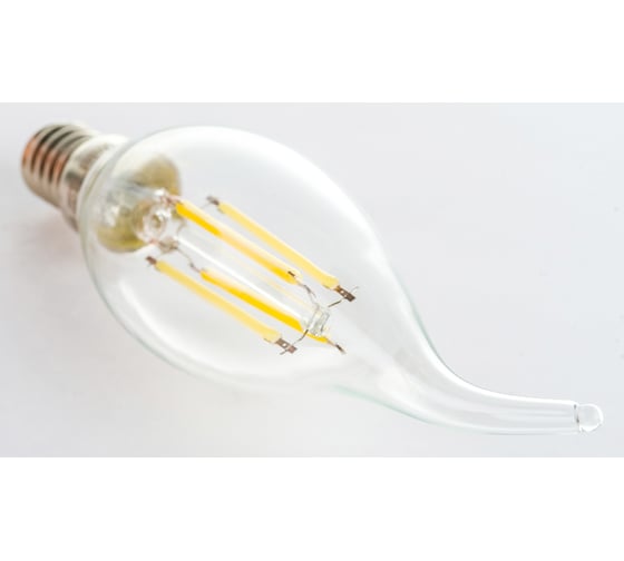 Диммируемая светодиодная лампа Uniel свеча на ветру Серия Air LED-CW35-9W/4000K/E14/CL/DIM UL-00005190