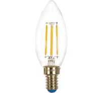 Диммируемая светодиодная лампа Uniel Форма свеча Серия Air LED-C35-5W/NW/E14/CL/DIM GLA01TR UL-00002862