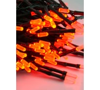 Светодиодная гирлянда Магия праздника "ФЕЙЕРВЕРК", 5 мм., 200 LED, красный, 2м, 8 режимов MAG-G070-200