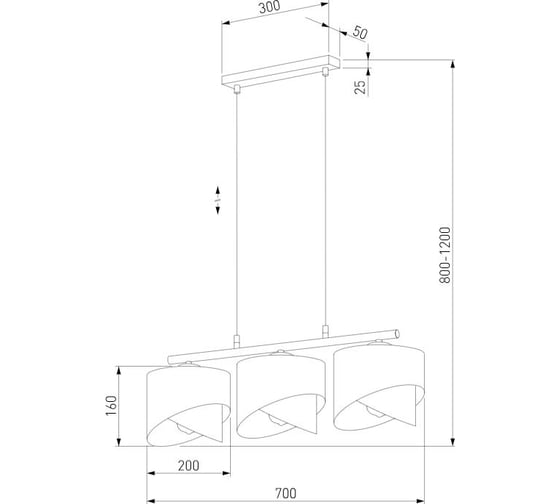 Подвесной светильник TK Lighting 4877 grant black a066421