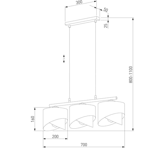 Подвесной светильник TK Lighting 4824 grant black a066419