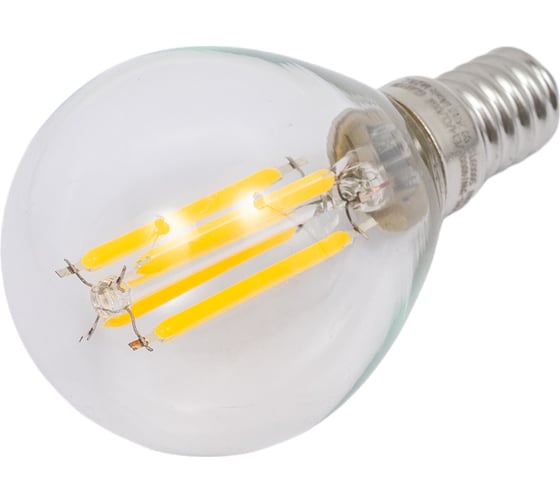 Диммируемая светодиодная лампа Uniel Форма шар Серия Air LED-G45-9W/4000K/E14/CL/DIM GLA01TR UL-00005192