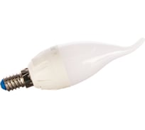 Светодиодная лампа Uniel Форма свеча на ветру Серия ЯРКАЯ LED-CW37 7W/WW/E14/FR PLP01WH UL-00002416
