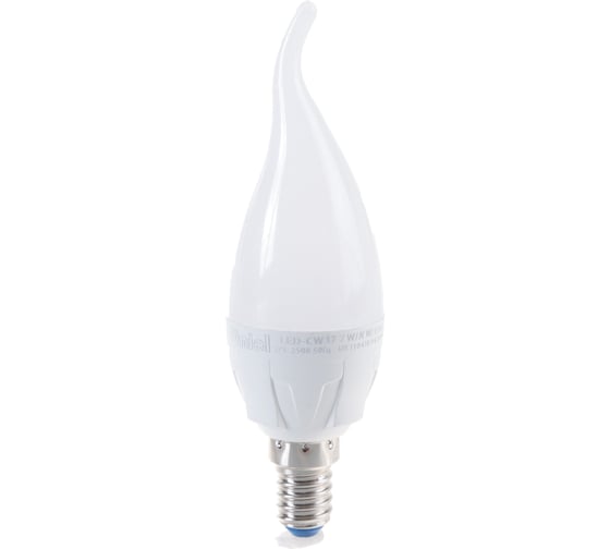 Светодиодная лампа Uniel свеча на ветру Серия ЯРКАЯ LED-CW37 7W/NW/E14/FR PLP01WHLED UL-00002415