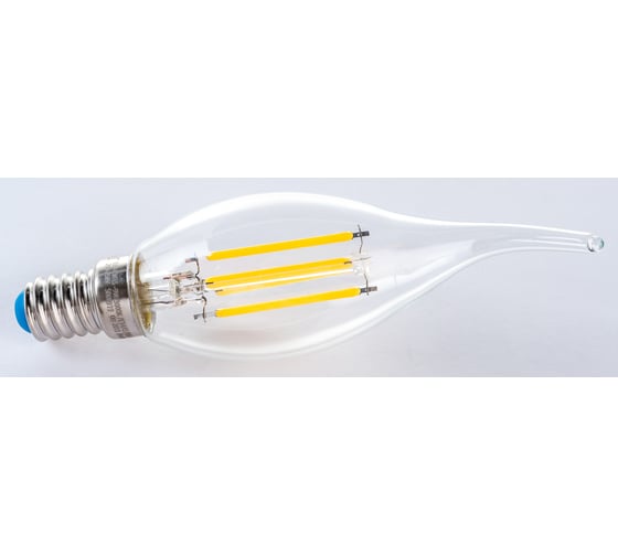 Диммируемая светодиодная лампа Uniel свеча на ветру Серия Air LED-CW35-9W/3000K/E14/CL/DIM UL-00005189