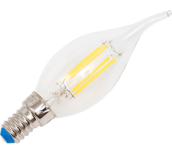 Светодиодная лампа Uniel Форма свеча на ветру Серия Sky LED-CW35-9W/4000K/E14/CL PLS02WH UL-00005169