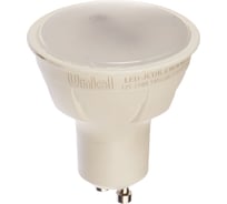 Светодиодная лампа Uniel Форма JCDR, матовая. Серия ЯРКАЯ LED-JCDR 6W/NW/GU10/FR PLP01WH UL-00002421