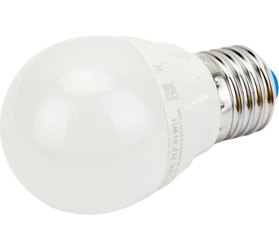 Светодиодная лампа Uniel Форма шар, матовая. Серия ЯРКАЯ LED-G45 7W/NW/E27/FR PLP01WH UL-00002418