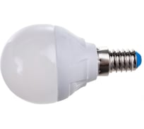 Светодиодная лампа Uniel Форма шар, матовая. Серия ЯРКАЯ LED-G45 7W/WW/E14/FR PLP01WH UL-00002419
