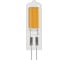 Светодиодная лампа Uniel GLZ08TR прозрачная LED-JC-220/4W/4000K/G4/CL UL-00005064 4