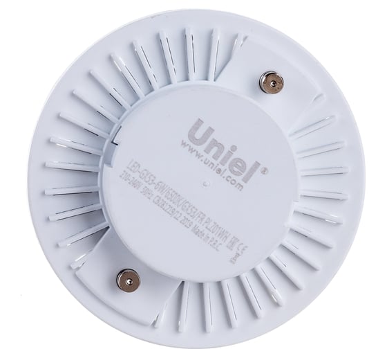 Светодиодная лампа Uniel матовая LED-GX53-6W/6500K/GX53/FR PLZ01WH UL-00005311