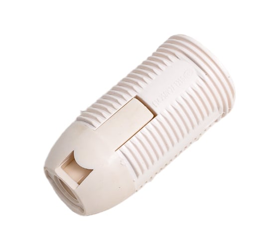 Патрон OXION Е14, полувинт, белый PH-002WH-E14