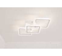 Потолочная светодиодная люстра Schaffner, цвет белый. Люстра с пультом управления, освещение до 12 кв.м, мощность 78 Вт Correr 2920-3