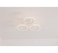 Потолочная светодиодная люстра Schaffner Rostro 2915-3 big, LED, цвет белый. Люстра с пультом управления, мощность 60 Вт. Светильник потолочный. Площадь освещения до 12м2. Rostro 2915-3 Big DA