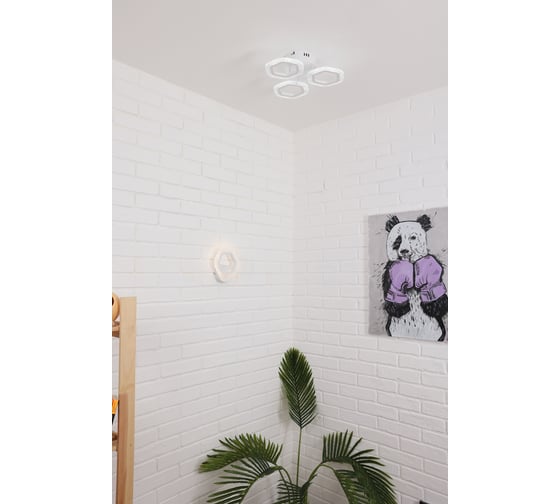 Потолочная светодиодная люстра Schaffner Rostro 2915-3 big, LED, цвет белый. Люстра с пультом управления, мощность 60 Вт. Светильник потолочный. Площадь освещения до 12м2. Rostro 2915-3 Big DA