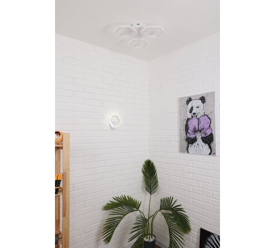 Потолочная светодиодная люстра Schaffner Rostro 2915-3 big, LED, цвет белый. Люстра с пультом управления, мощность 60 Вт. Светильник потолочный. Площадь освещения до 12м2. Rostro 2915-3 Big DA