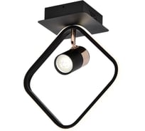 Настенный светодиодный светильник Schaffner, бра, Organo 2739-1 LED, цвет черный/золото, мощность 12 Вт. Площадь освещения до 3м2 Organo 2739-1 BK+FGD